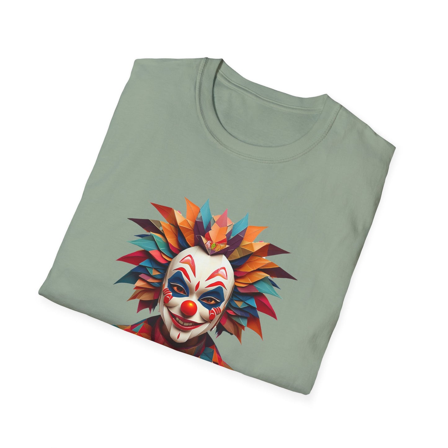 Clown Shirt, T Shirt with Clown, Funny Man Shirt, Tee Shirt with Funny Man, Circus Shirt, Shirt with Circus, Scary Man Shirt, Shirt with Scary Man