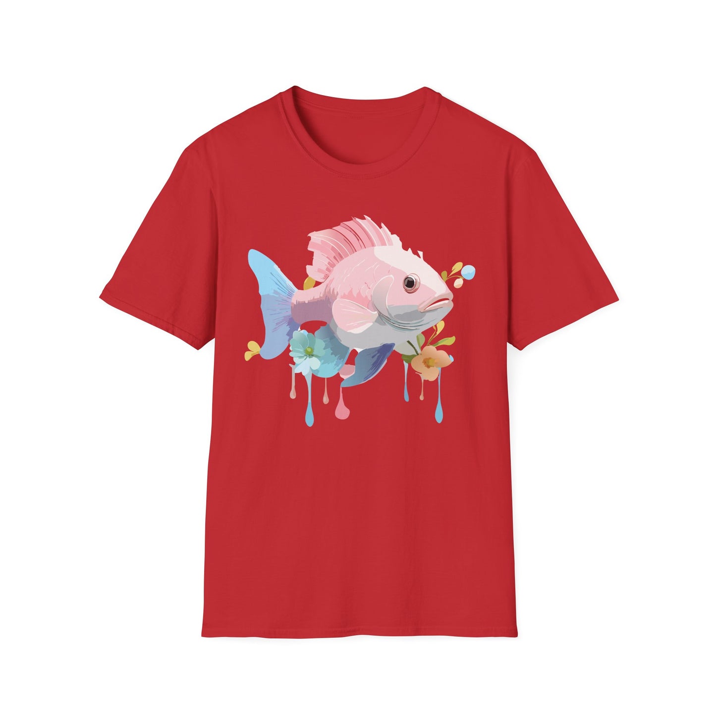 Fish Art Design Shirt, T Shirt with Fish, Graphic Shirt, Tee Shirt with Graphic Design, Shirt with Fish Graphic Art