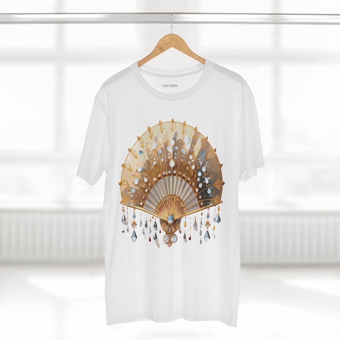 Fan shirt, Shirt with Fan, Tee Shirt with Antique Fan