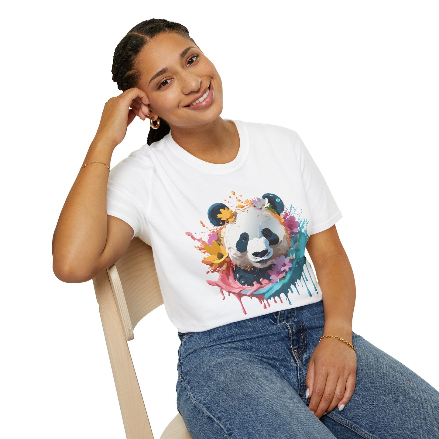 Panda Shirt, T Shirt with Panda, Animal Shirt, Tee Shirt with Animals