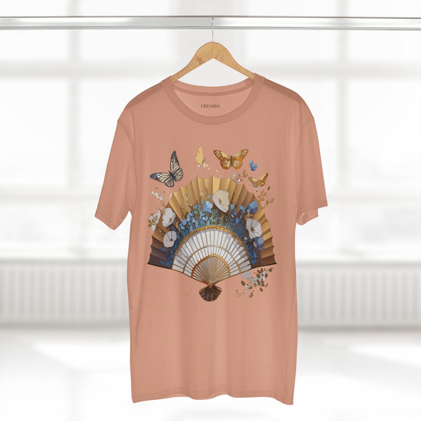 Fan shirt, Shirt with Fan, Tee Shirt with Antique Fan