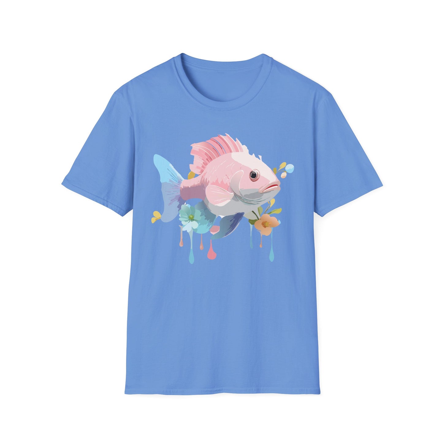 Fish Art Design Shirt, T Shirt with Fish, Graphic Shirt, Tee Shirt with Graphic Design, Shirt with Fish Graphic Art