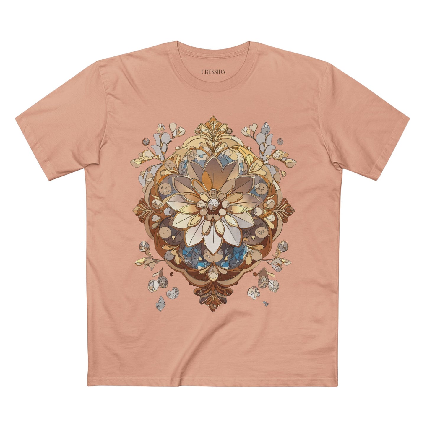 Floral Shirt, Shirt with Flower, Tee Shirt with Antique Flower