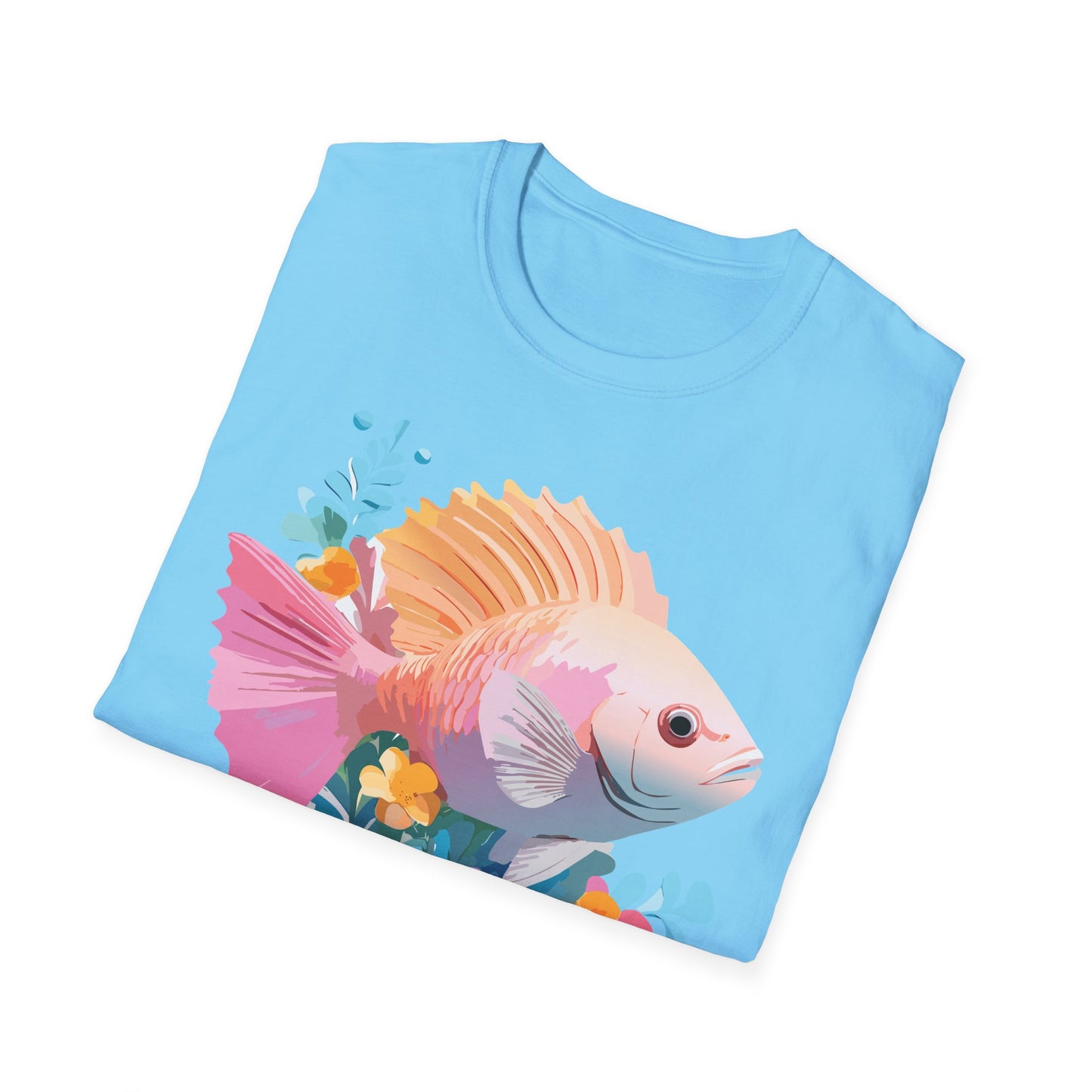 Fish Art Design Shirt, T Shirt with Fish, Graphic Shirt, Tee Shirt with Graphic Design, Shirt with Fish Graphic Art