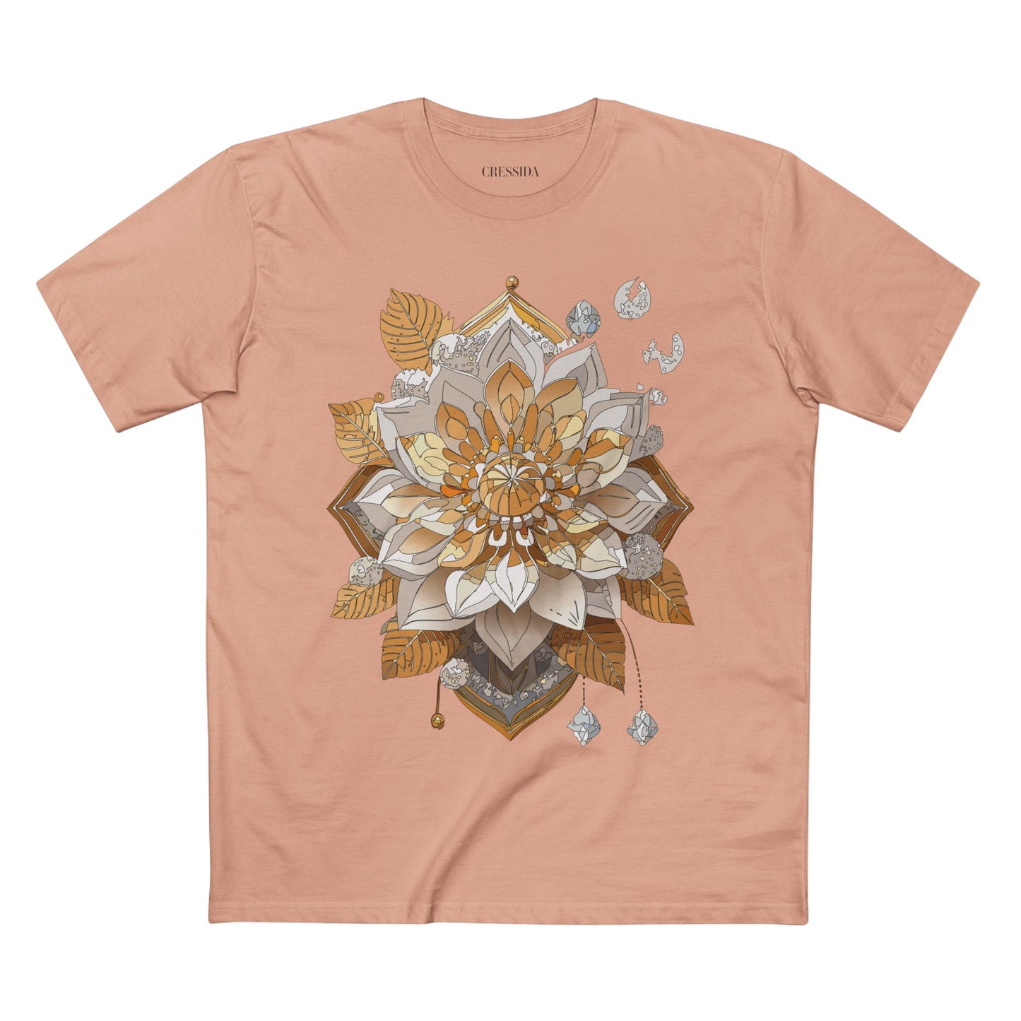 Floral Shirt, Shirt with Flower, Tee Shirt with Antique Flower