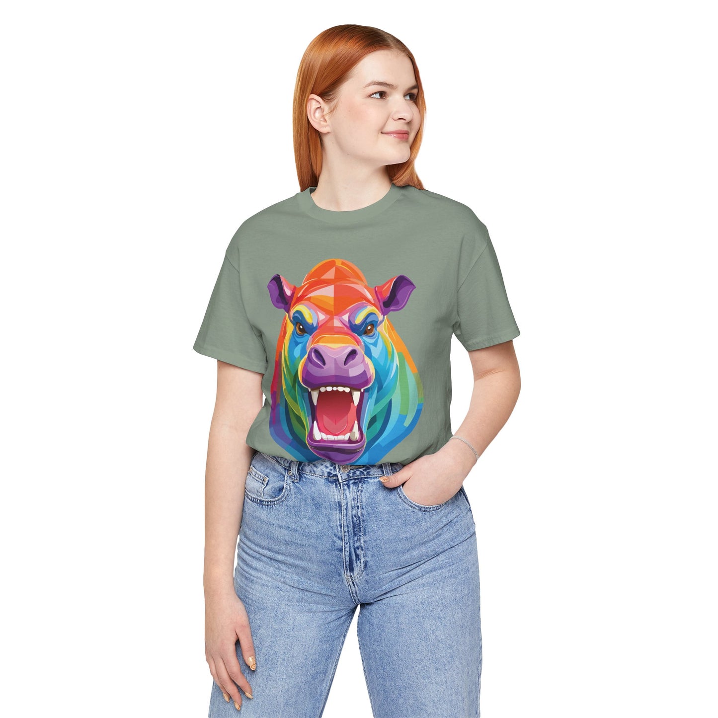 Unisex Animal Shirt, Tee Shirt with Animals, Art Design Tee Shirt, Wild Animals Shirt