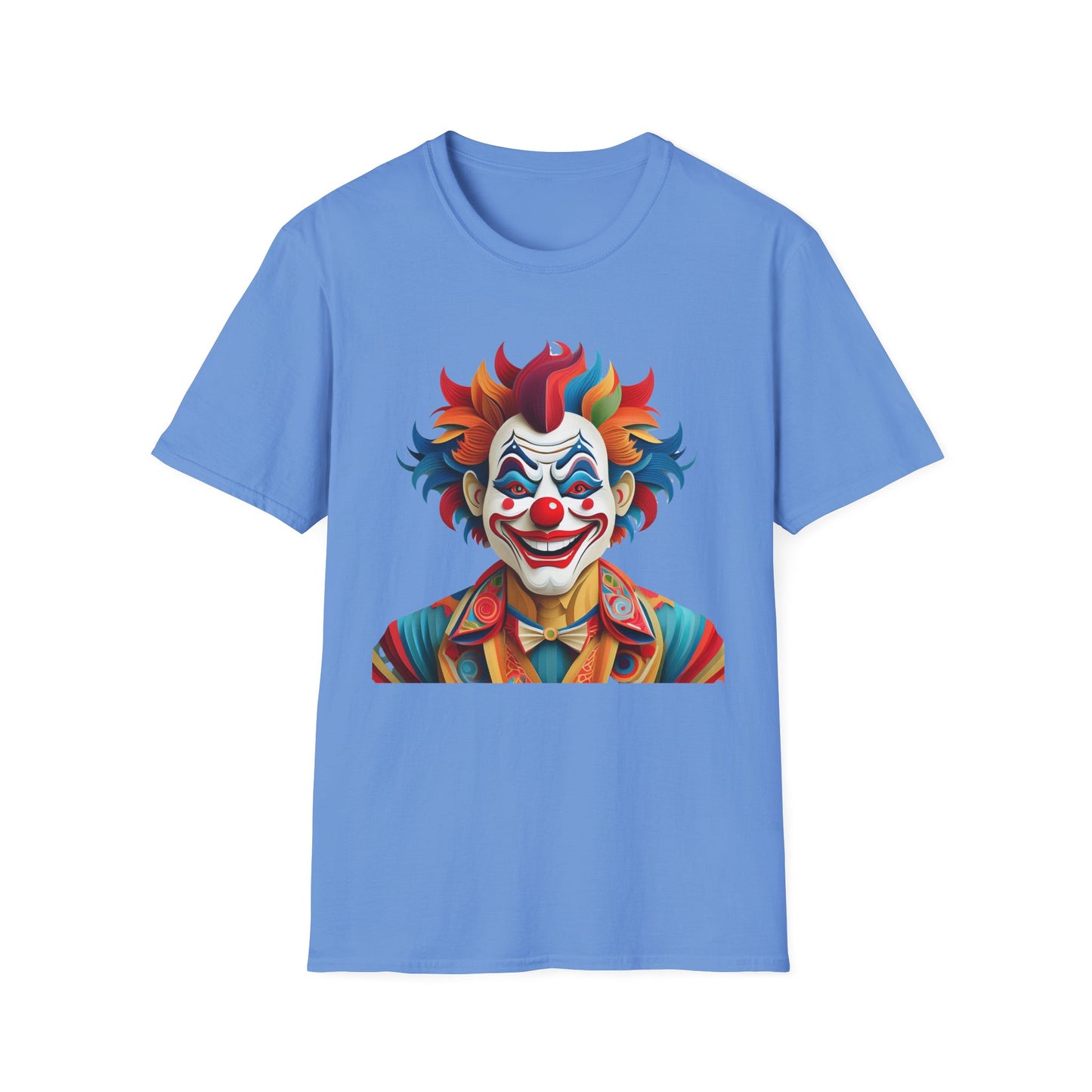 Clown Shirt, T Shirt with Clown, Funny Man Shirt, Tee Shirt with Funny Man, Circus Shirt, Shirt with Circus, Scary Man Shirt, Shirt with Scary Man
