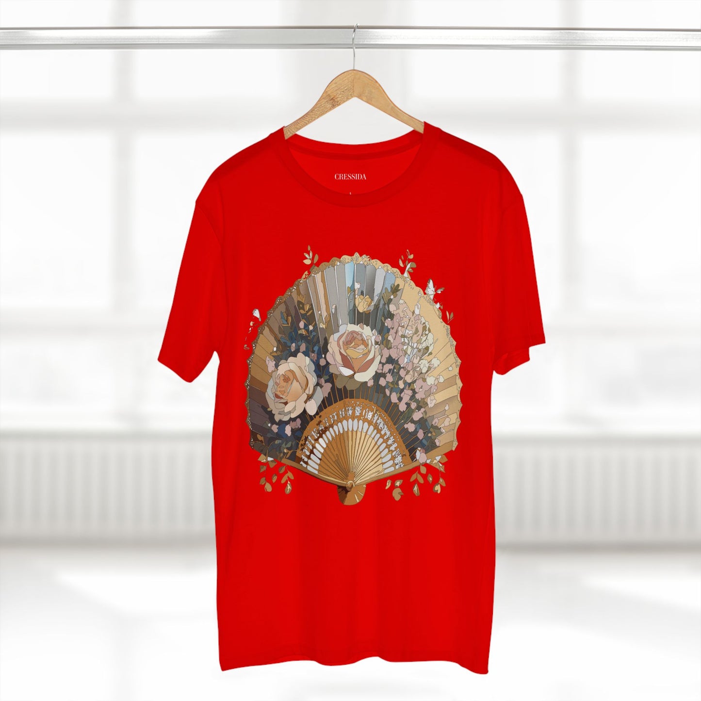 Fan shirt, Shirt with Fan, Tee Shirt with Antique Fan