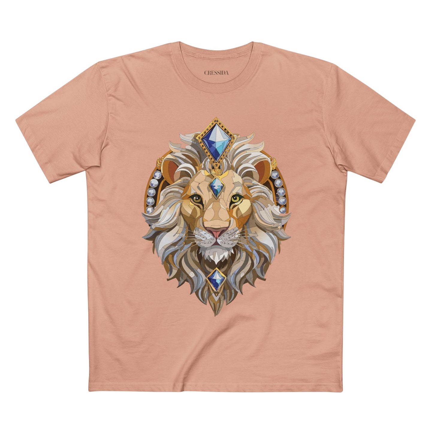 Unisex Animal Medallion Graphic Tee 100 Percent Cotton Premium Shirt