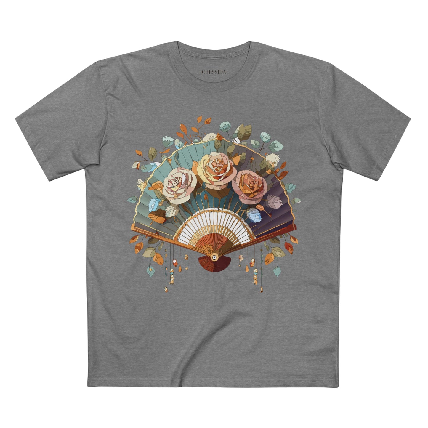Fan shirt, Shirt with Fan, Tee Shirt with Antique Fan
