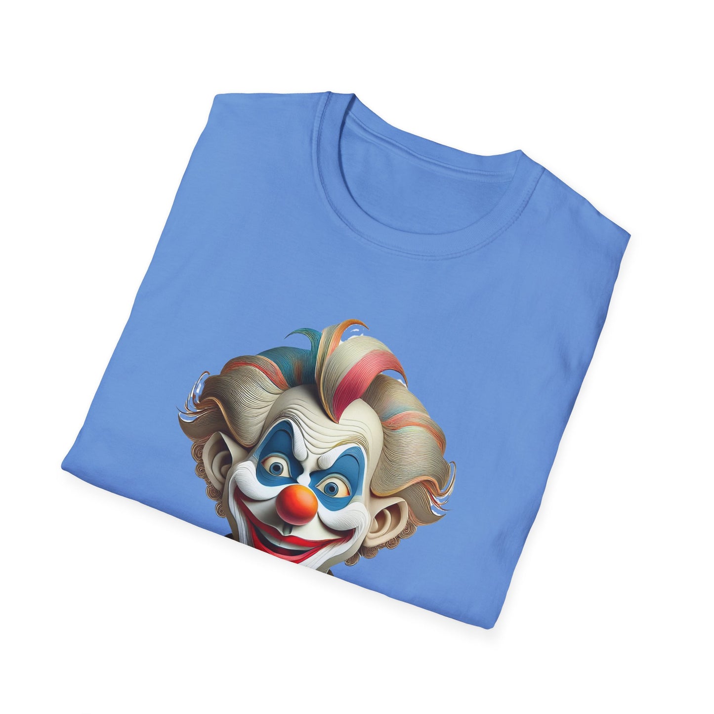 Clown Shirt, T Shirt with Clown, Funny Man Shirt, Tee Shirt with Funny Man, Circus Shirt, Shirt with Circus, Scary Man Shirt, Shirt with Scary Man