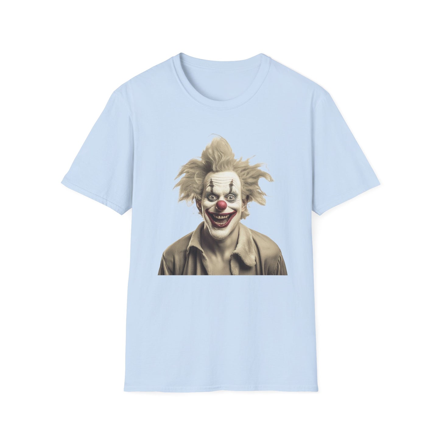 Clown Shirt, T Shirt with Clown, Funny Man Shirt, Tee Shirt with Funny Man, Circus Shirt, Shirt with Circus, Scary Man Shirt, Shirt with Scary Man