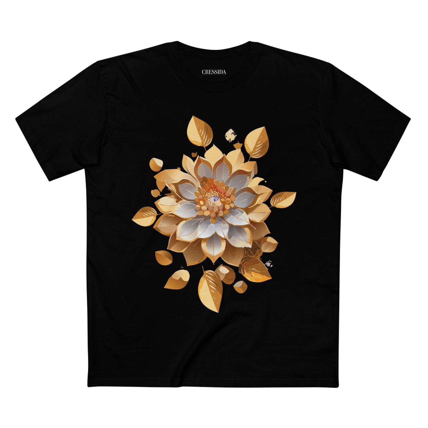 Floral Shirt, Shirt with Flower, Tee Shirt with Antique Flower