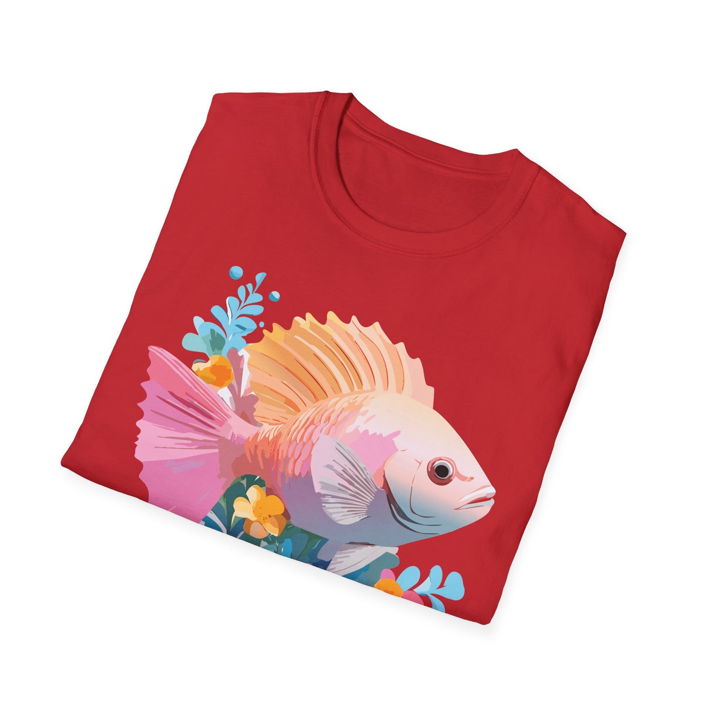 Fish Art Design Shirt, T Shirt with Fish, Graphic Shirt, Tee Shirt with Graphic Design, Shirt with Fish Graphic Art