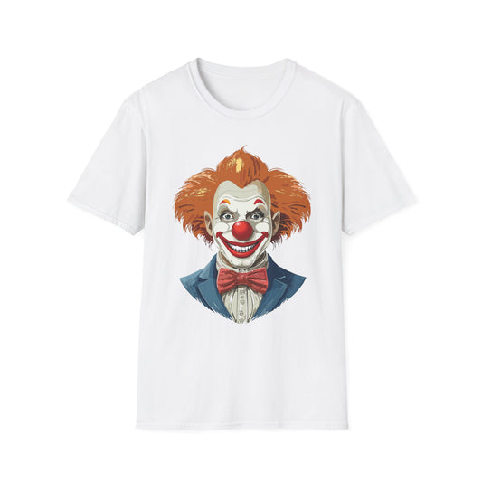 Clown Shirt, T Shirt with Clown, Funny Man Shirt, Tee Shirt with Funny Man, Circus Shirt, Shirt with Circus, Scary Man Shirt, Shirt with Scary Man