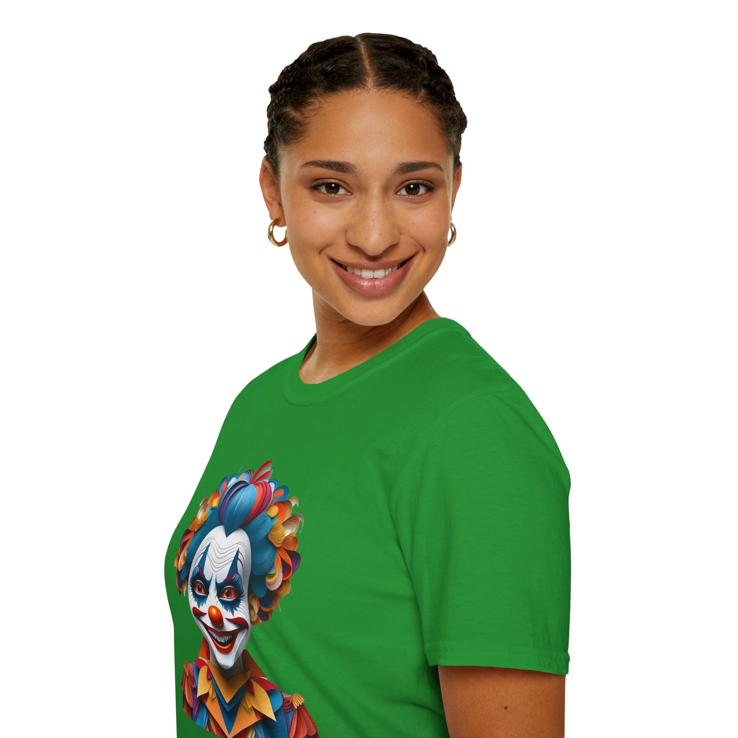 Clown Shirt, T Shirt with Clown, Funny Man Shirt, Tee Shirt with Funny Man, Circus Shirt, Shirt with Circus, Scary Man Shirt, Shirt with Scary Man