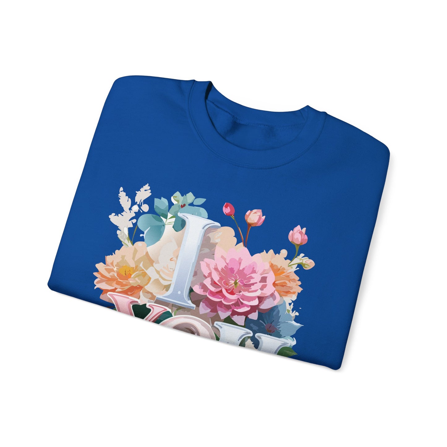 Floral Love Sweatshirt, Valentine's Day Sweatshirt, Love Flower Sweatshirt