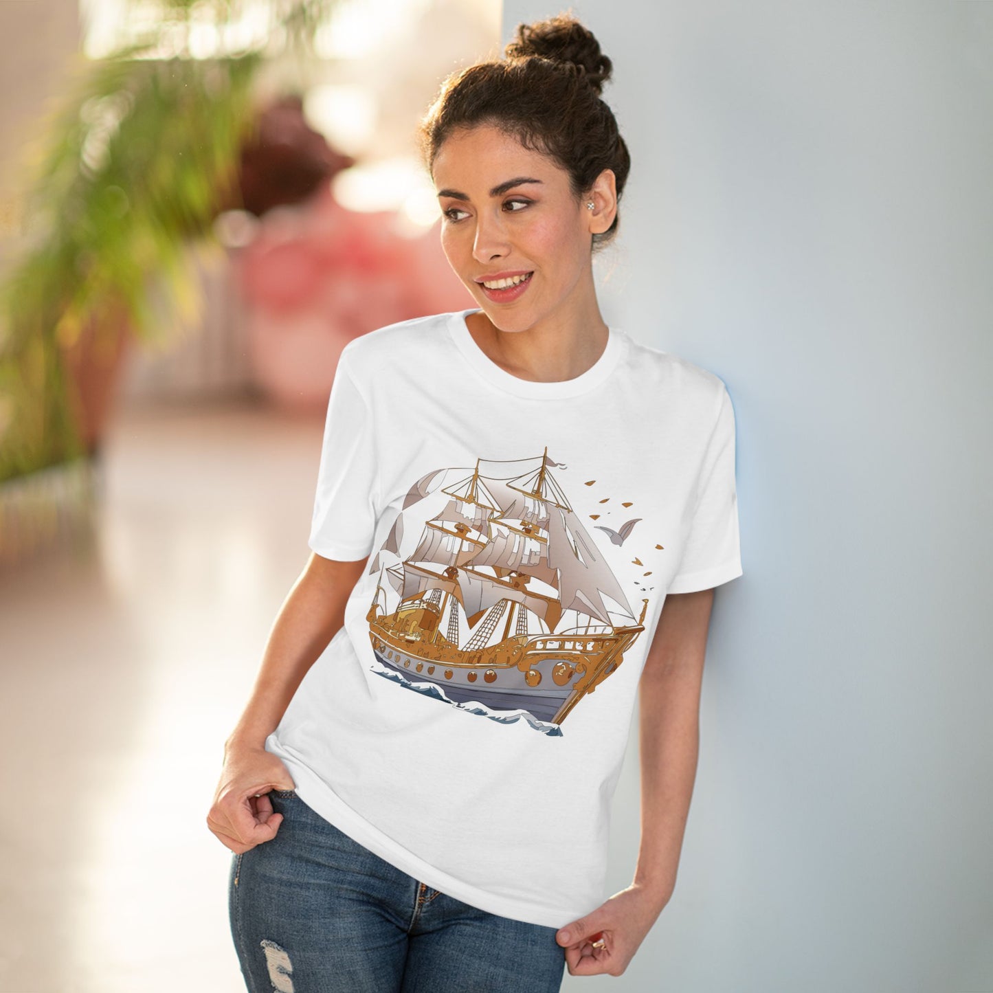 Organic T-shirt with Ship