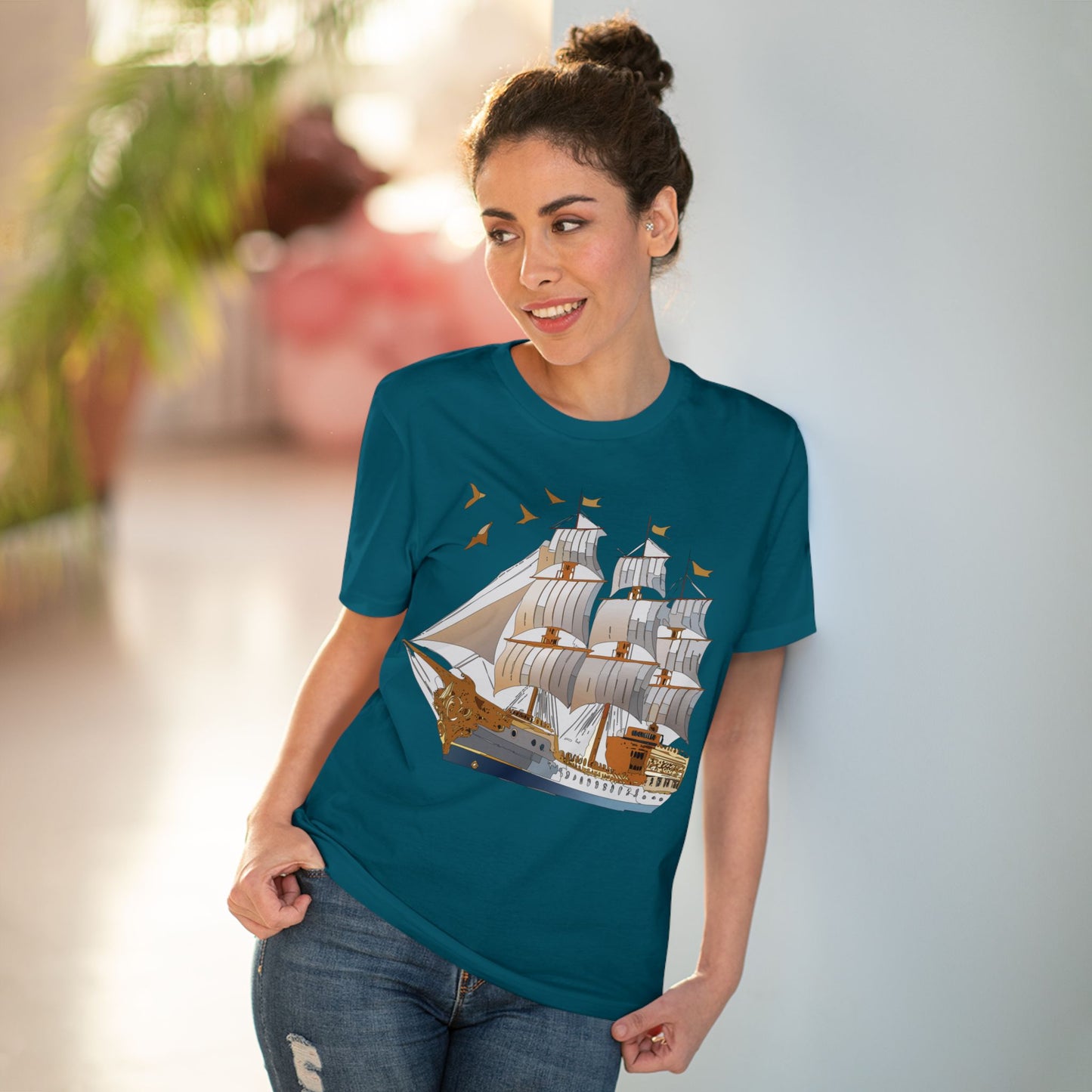 Organic T-shirt with Ship