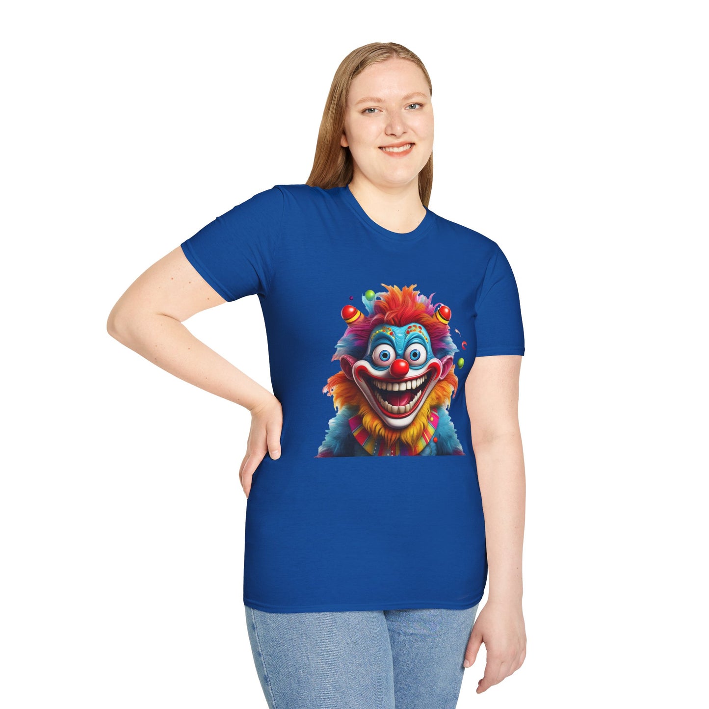 Clown Shirt, T Shirt with Clown, Funny Man Shirt, Tee Shirt with Funny Man, Circus Shirt, Shirt with Circus, Scary Man Shirt, Shirt with Scary Man