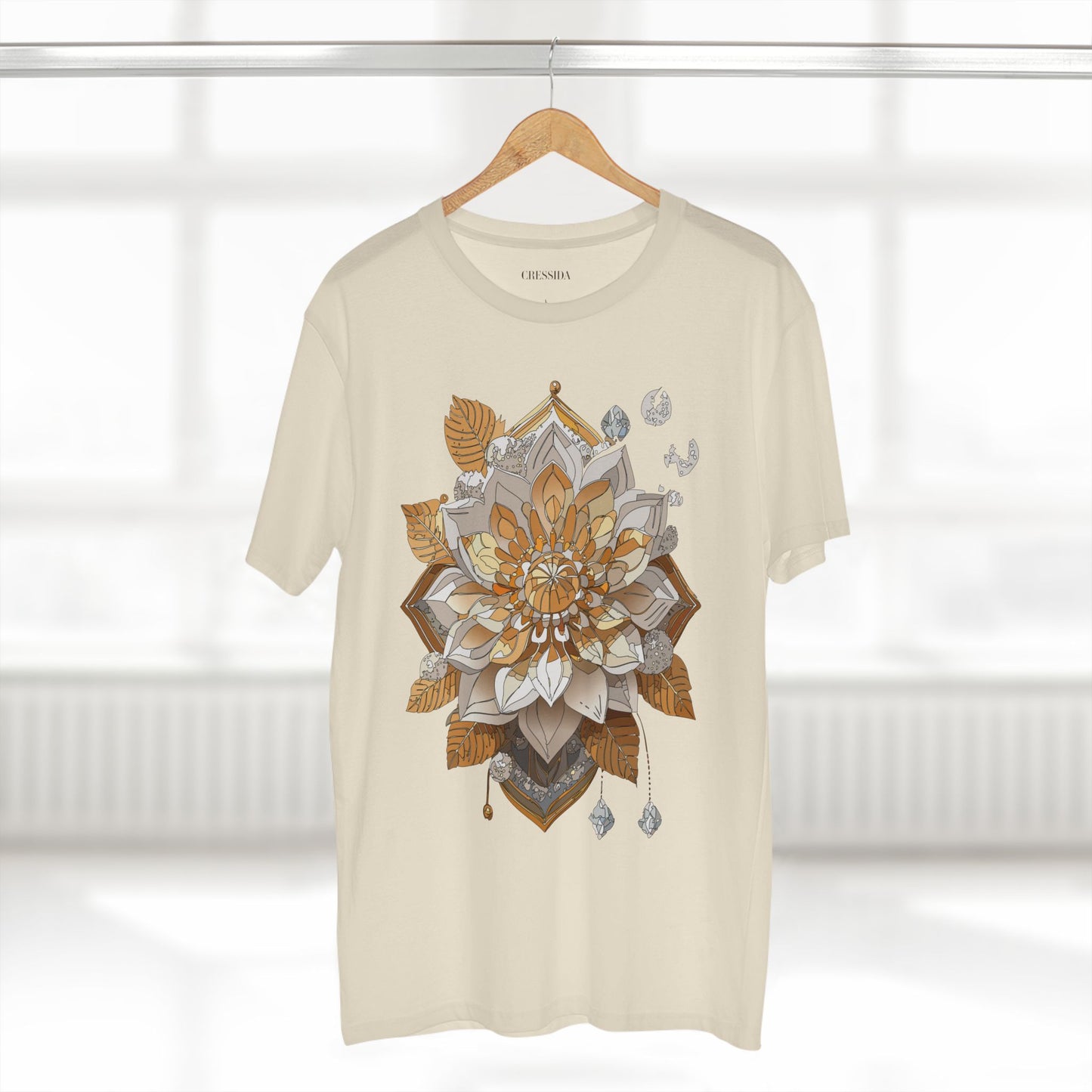 Floral Shirt, Shirt with Flower, Tee Shirt with Antique Flower