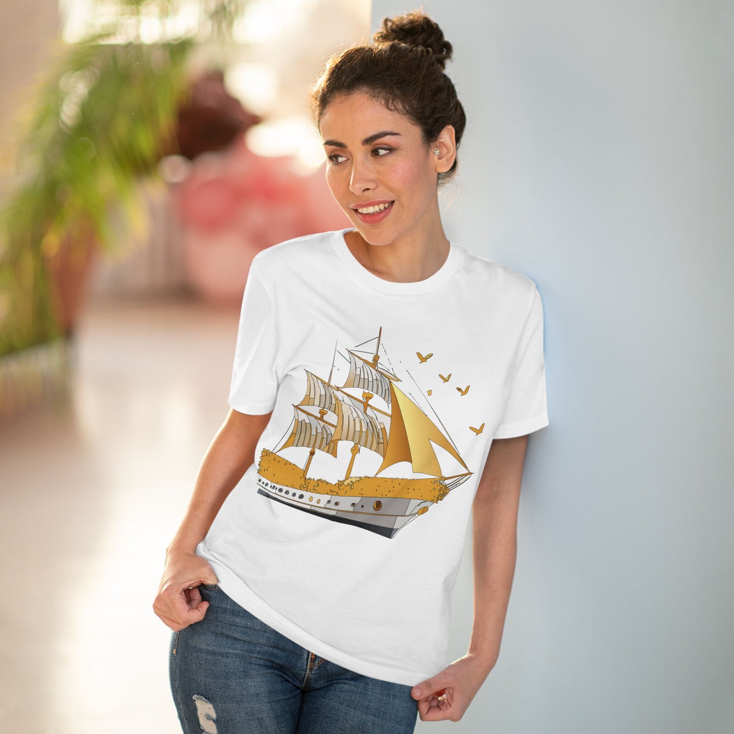 Organic T-shirt with Ship