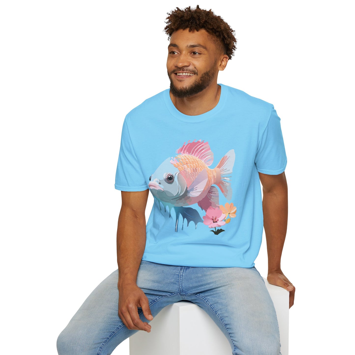 Copy of Fish Art Design Shirt, T Shirt with Fish, Graphic Shirt, Tee Shirt with Graphic Design, Shirt with Fish Graphic Art