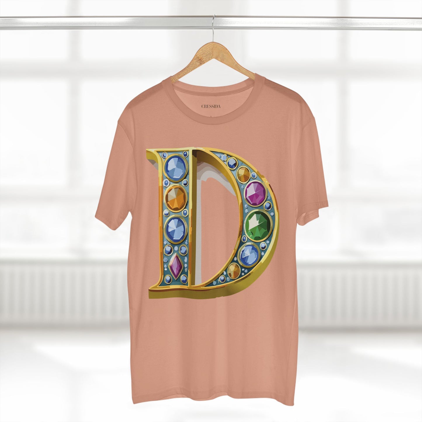 Letter Shirt, Shirt with Letters, Tee Shirt with Gold Letters