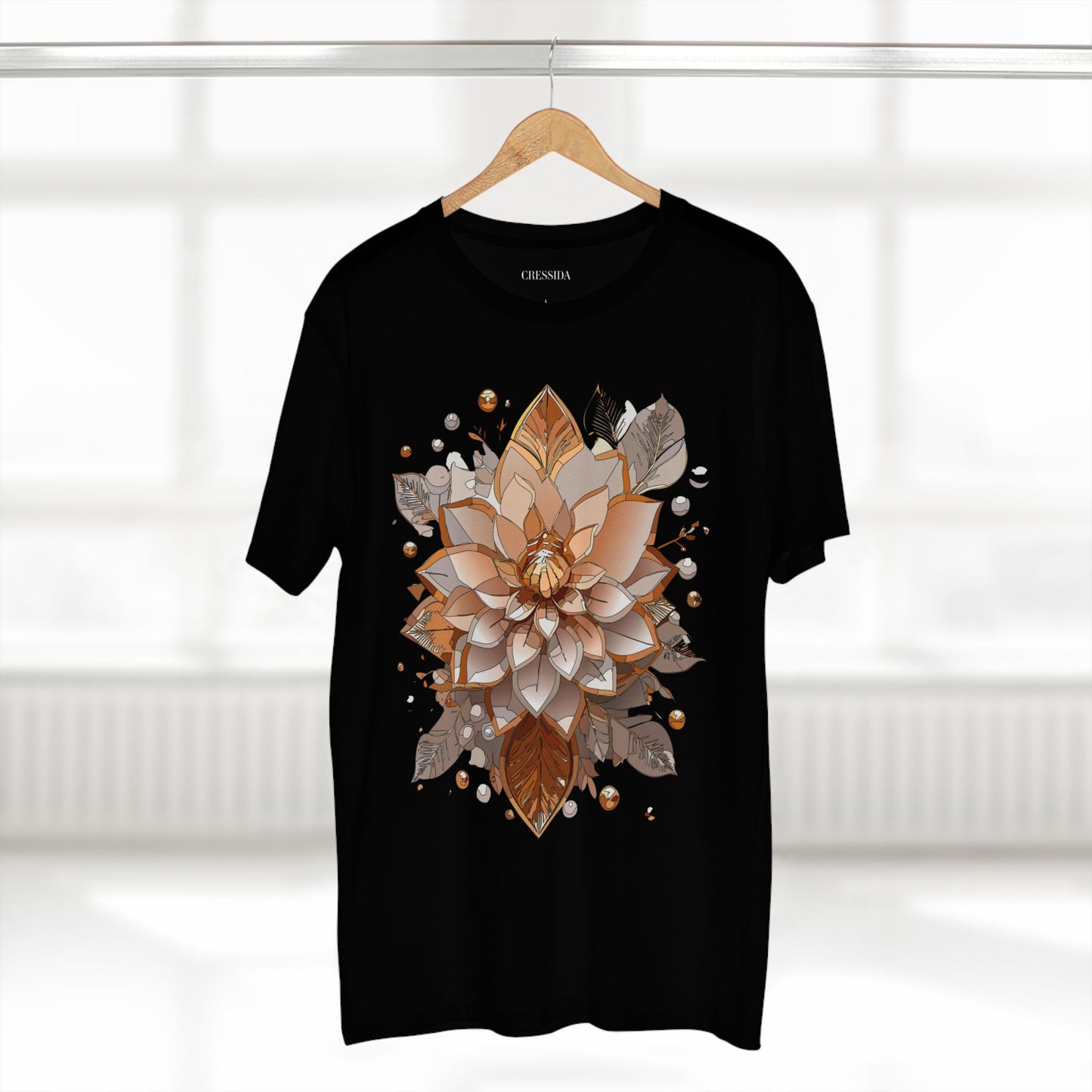 Floral Shirt, Shirt with Flower, Tee Shirt with Antique Flower