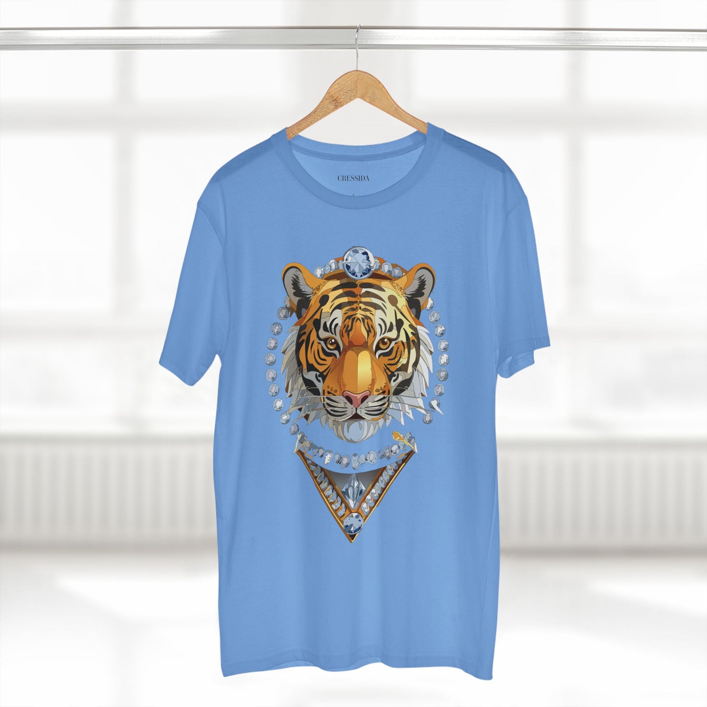 Unisex Premium Cotton Tee Shirt Featuring Antique Animal Medallion Art