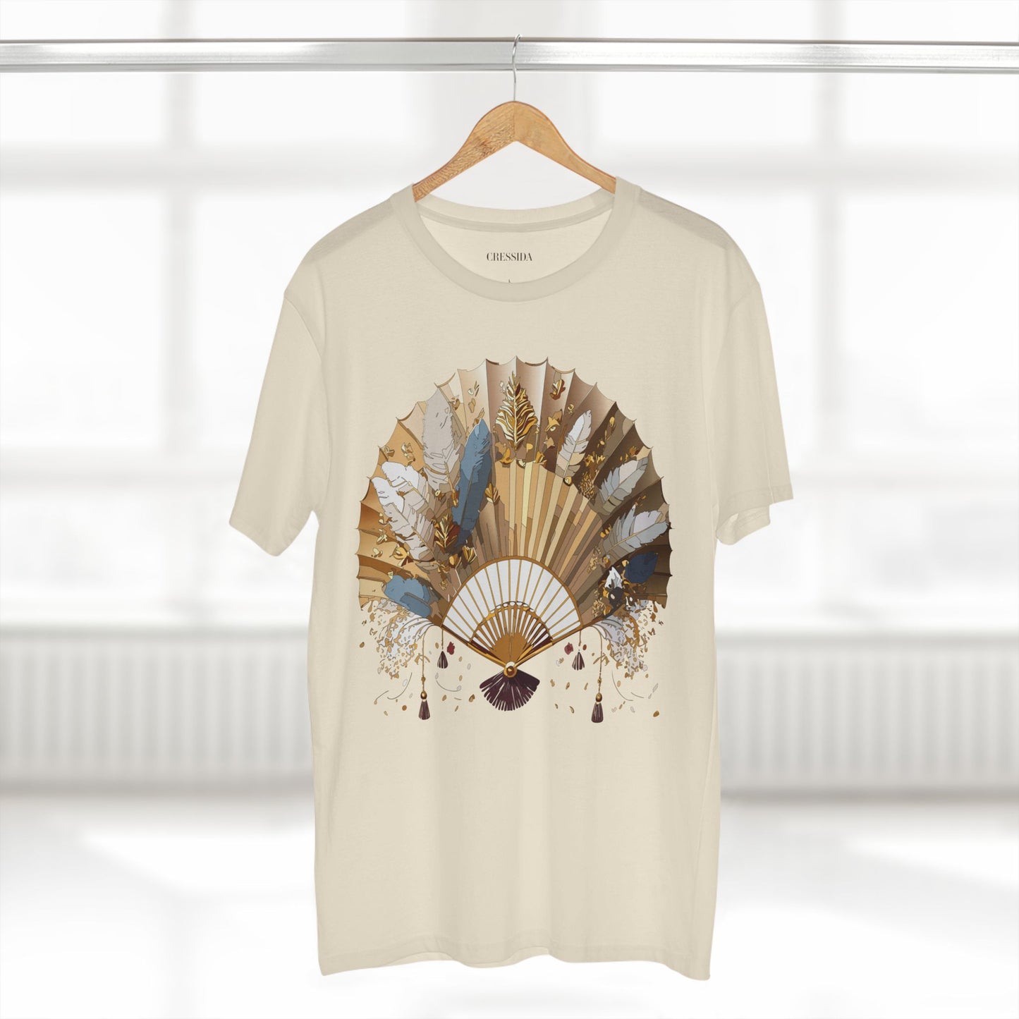 Fan shirt, Shirt with Fan, Tee Shirt with Antique Fan