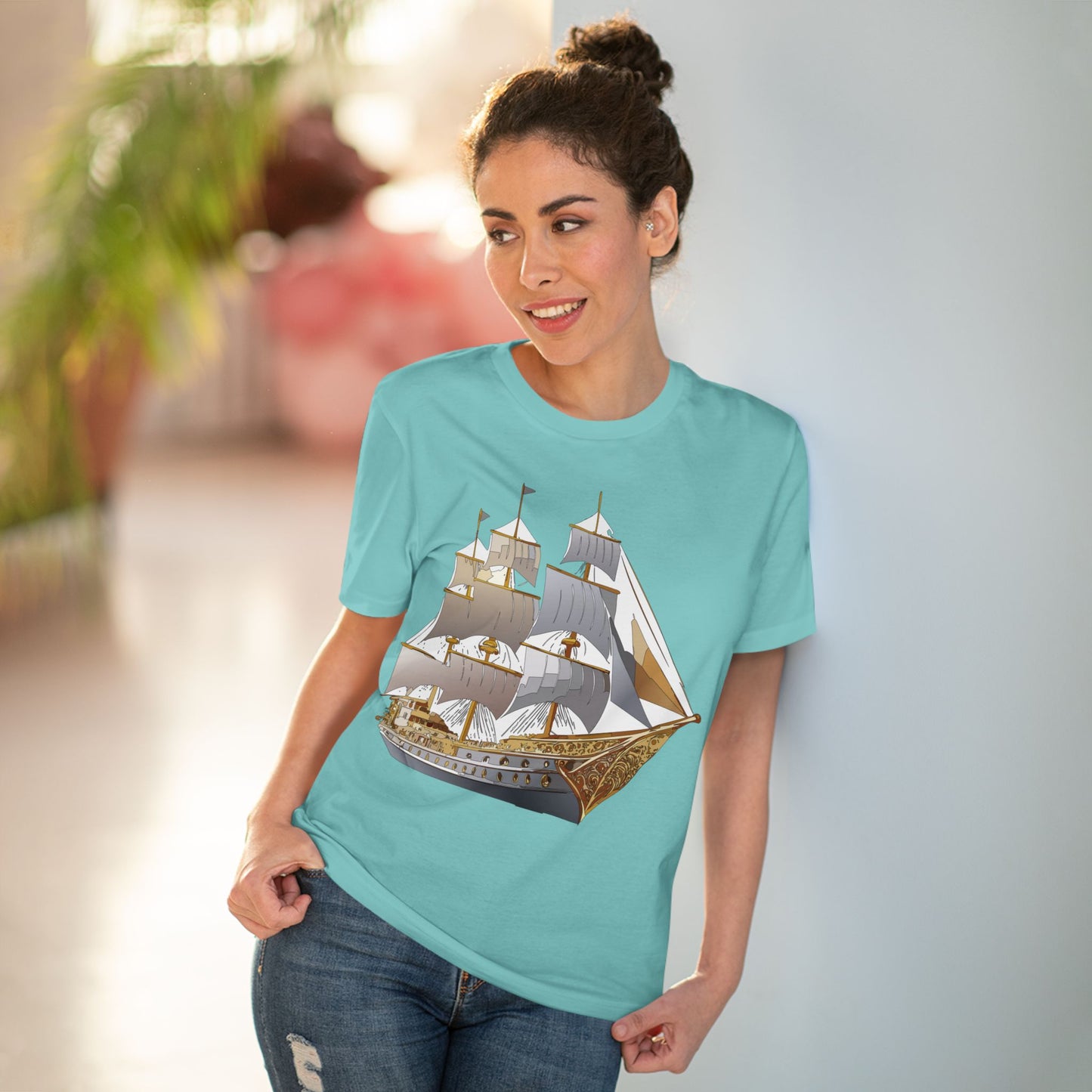 Organic T-shirt with Ship