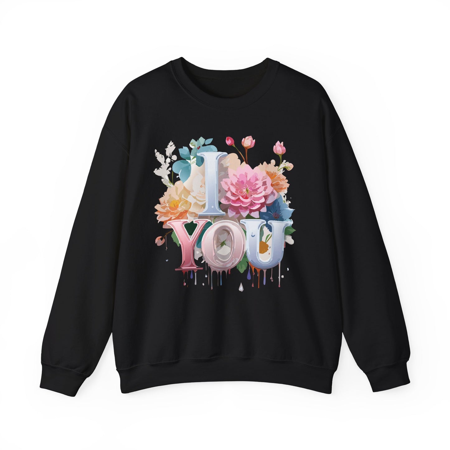 Floral Love Sweatshirt, Valentine's Day Sweatshirt, Love Flower Sweatshirt