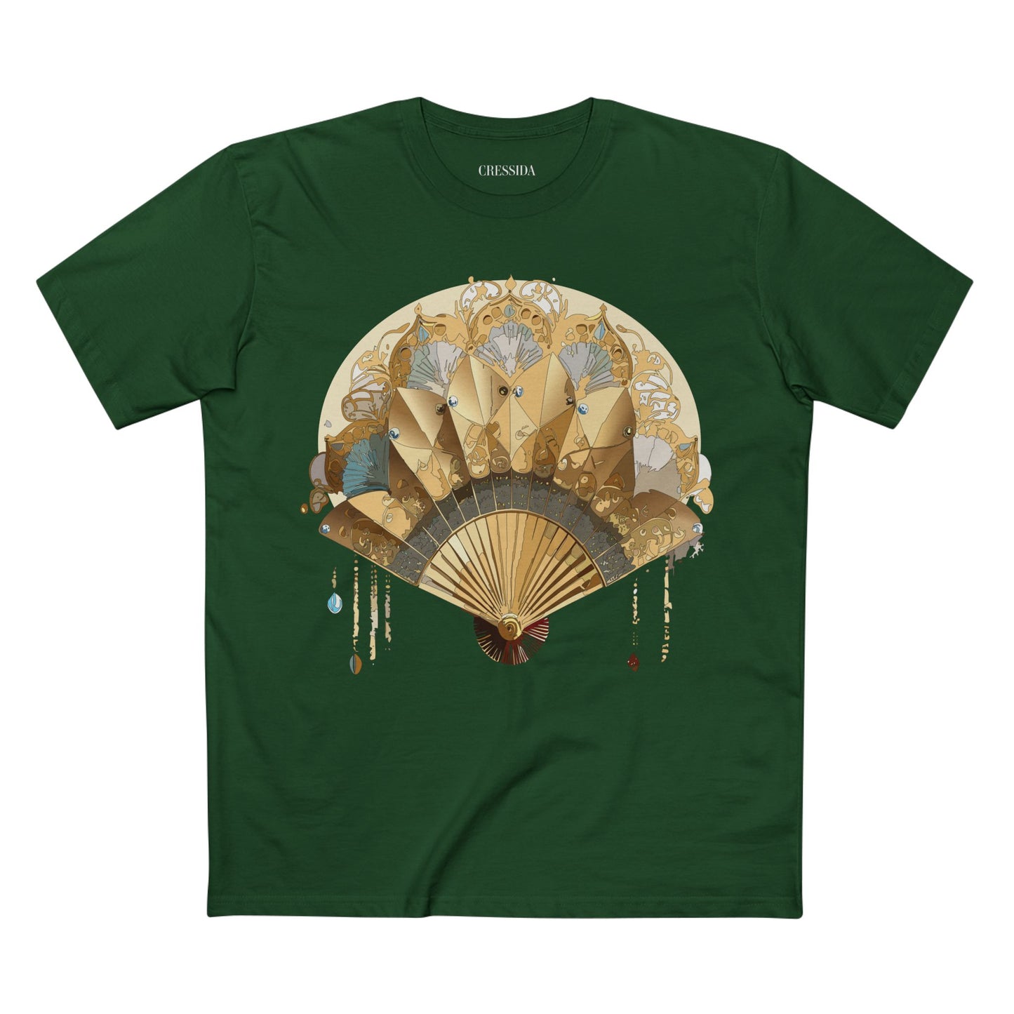 Fan shirt, Shirt with Fan, Tee Shirt with Antique Fan