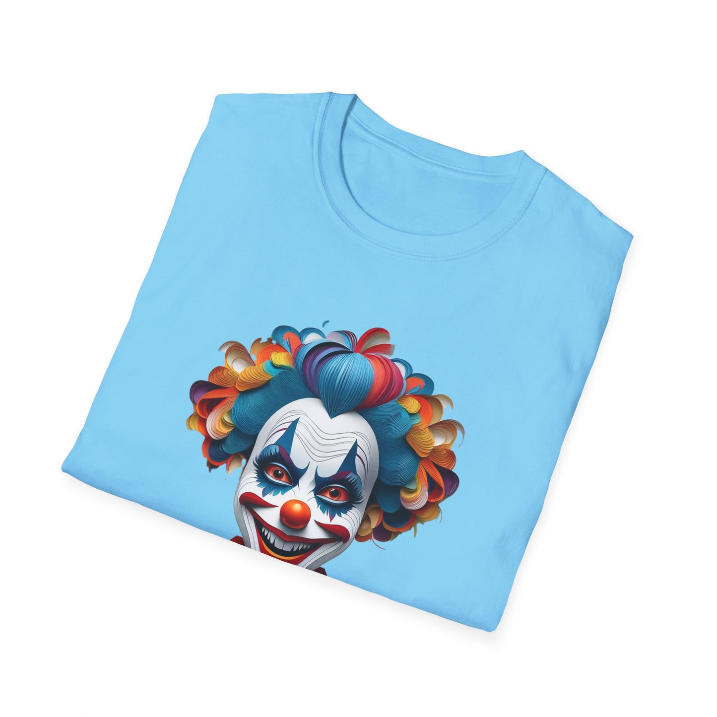 Clown Shirt, T Shirt with Clown, Funny Man Shirt, Tee Shirt with Funny Man, Circus Shirt, Shirt with Circus, Scary Man Shirt, Shirt with Scary Man