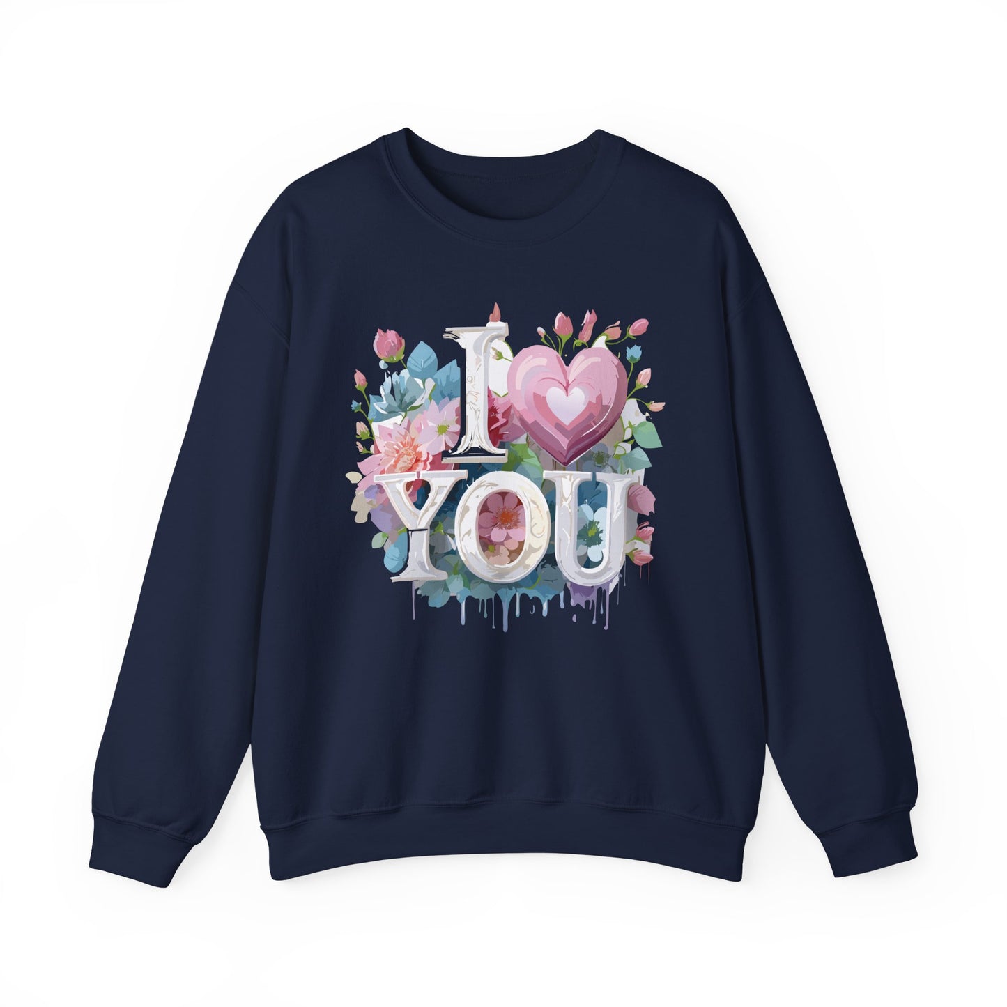 Floral Love Sweatshirt, Valentine's Day Sweatshirt, Love Flower Sweatshirt