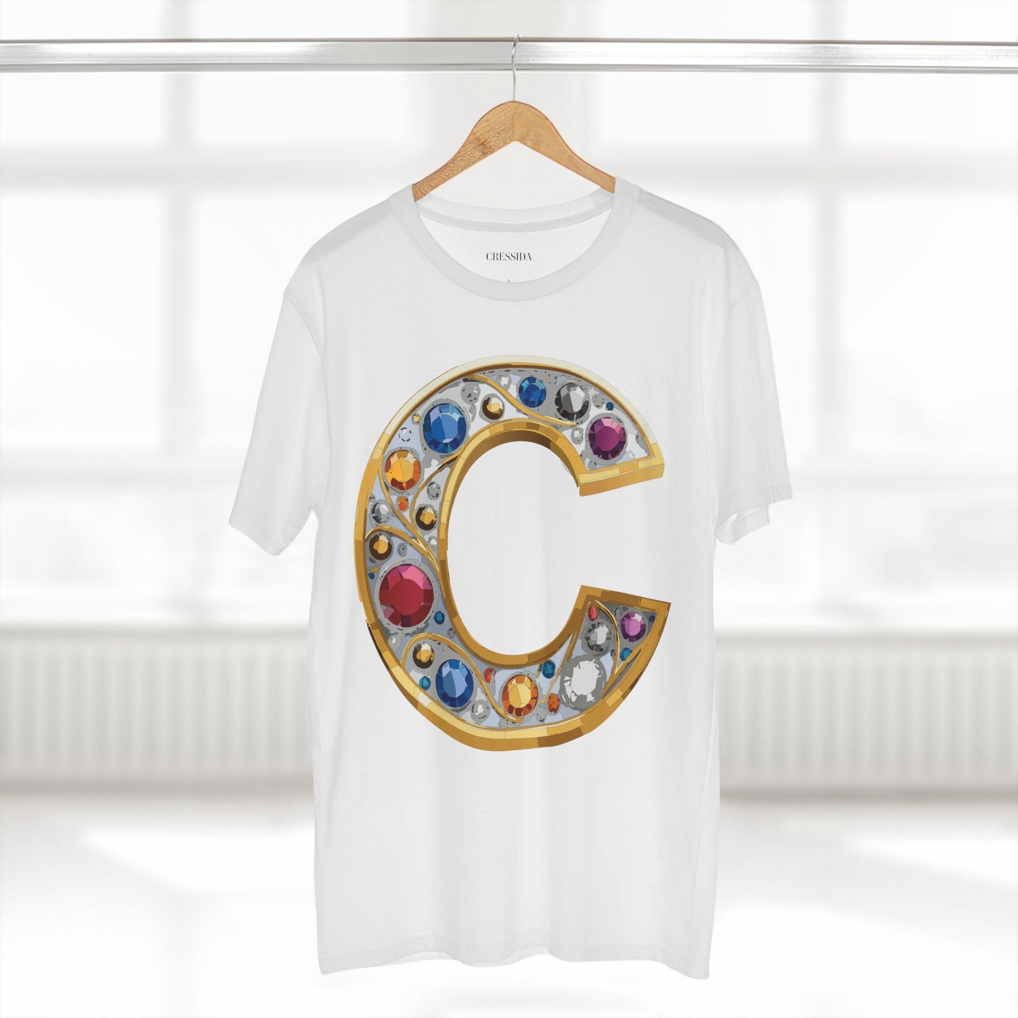 Letter Shirt, Shirt with Letters, Tee Shirt with Gold Letters