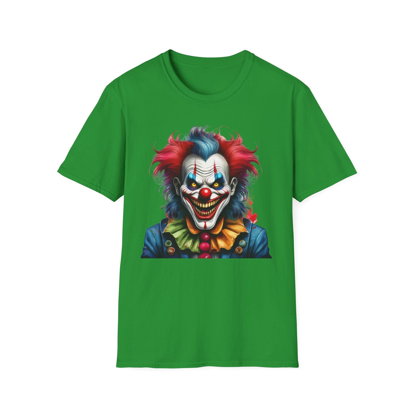 Clown Shirt, T Shirt with Clown, Funny Man Shirt, Tee Shirt with Funny Man, Circus Shirt, Shirt with Circus, Scary Man Shirt, Shirt with Scary Man