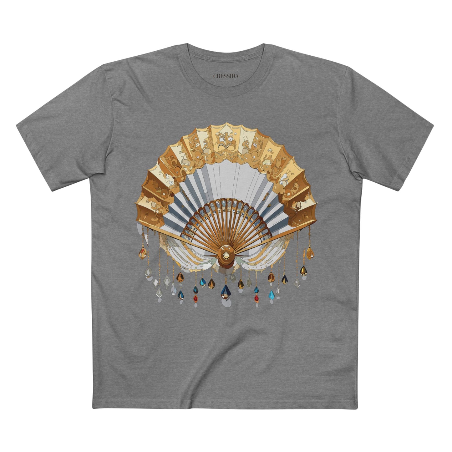 Fan shirt, Shirt with Fan, Tee Shirt with Antique Fan