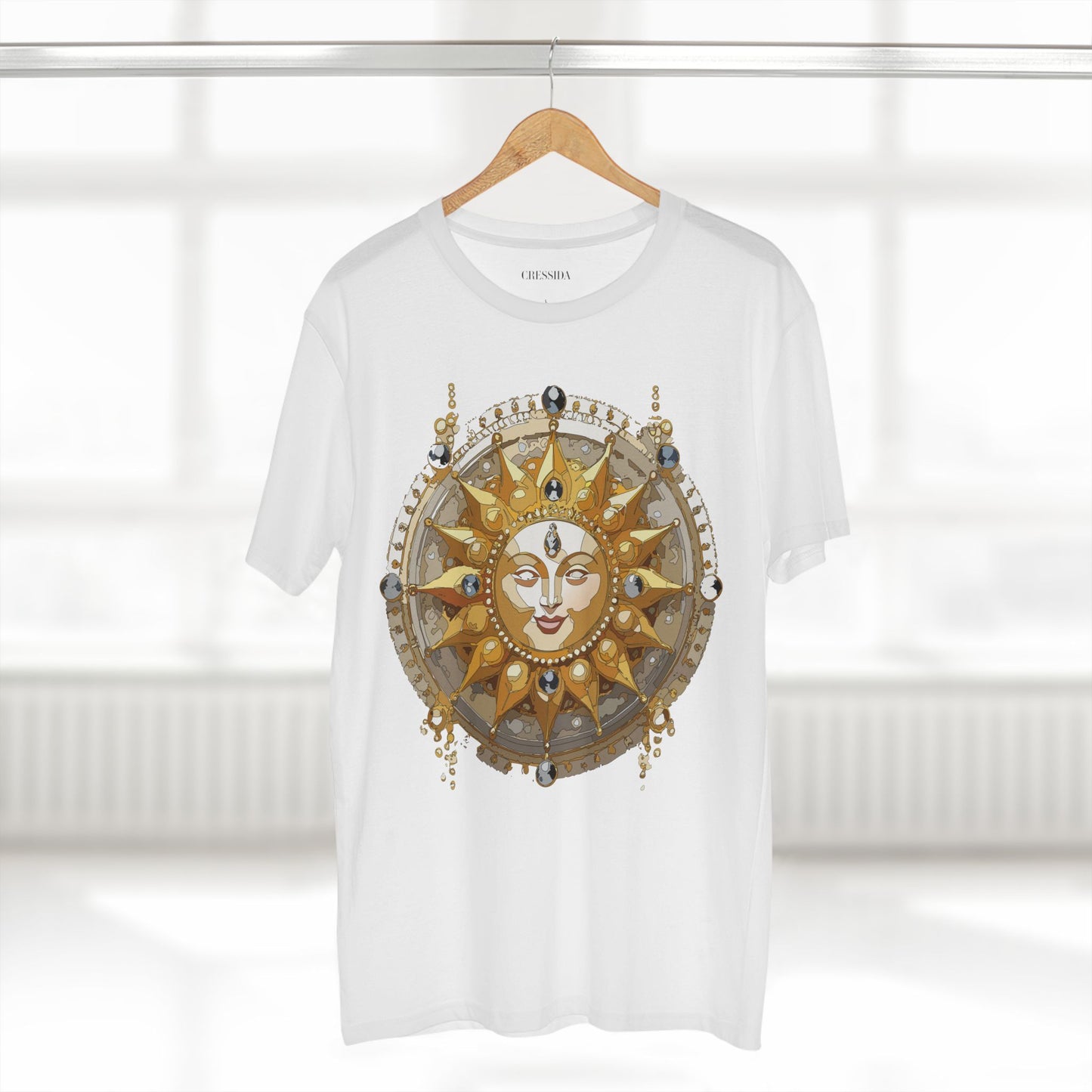 Sun Shirt, Shirt with Sun, Tee Shirt with Gold Sun