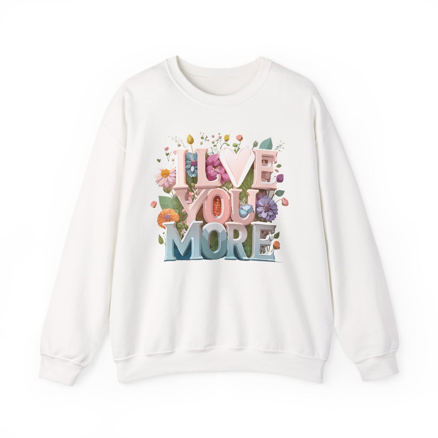 Floral Love Sweatshirt, Valentine's Day Sweatshirt, Love Flower Sweatshirt