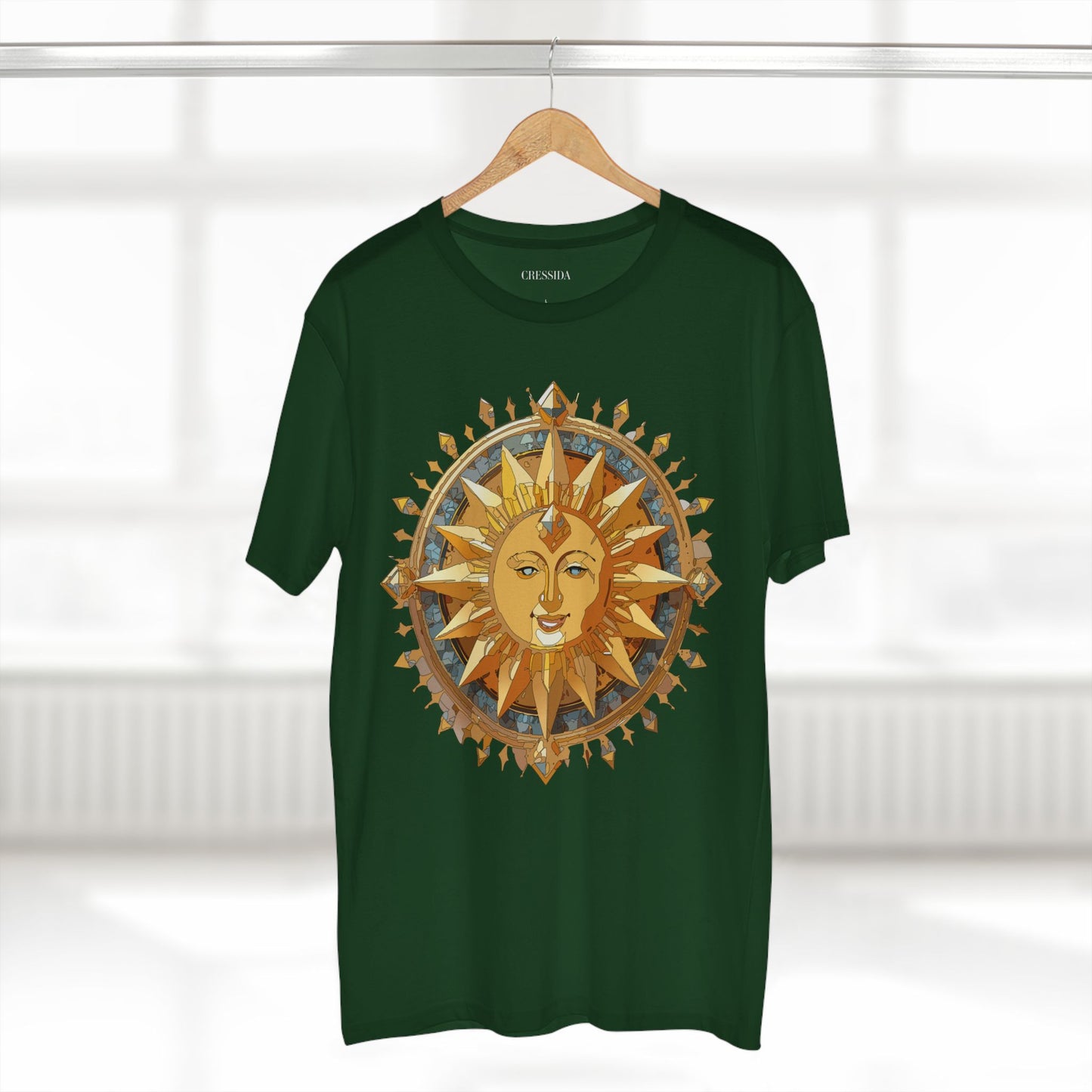 Sun Shirt, Shirt with Sun, Tee Shirt with Gold Sun