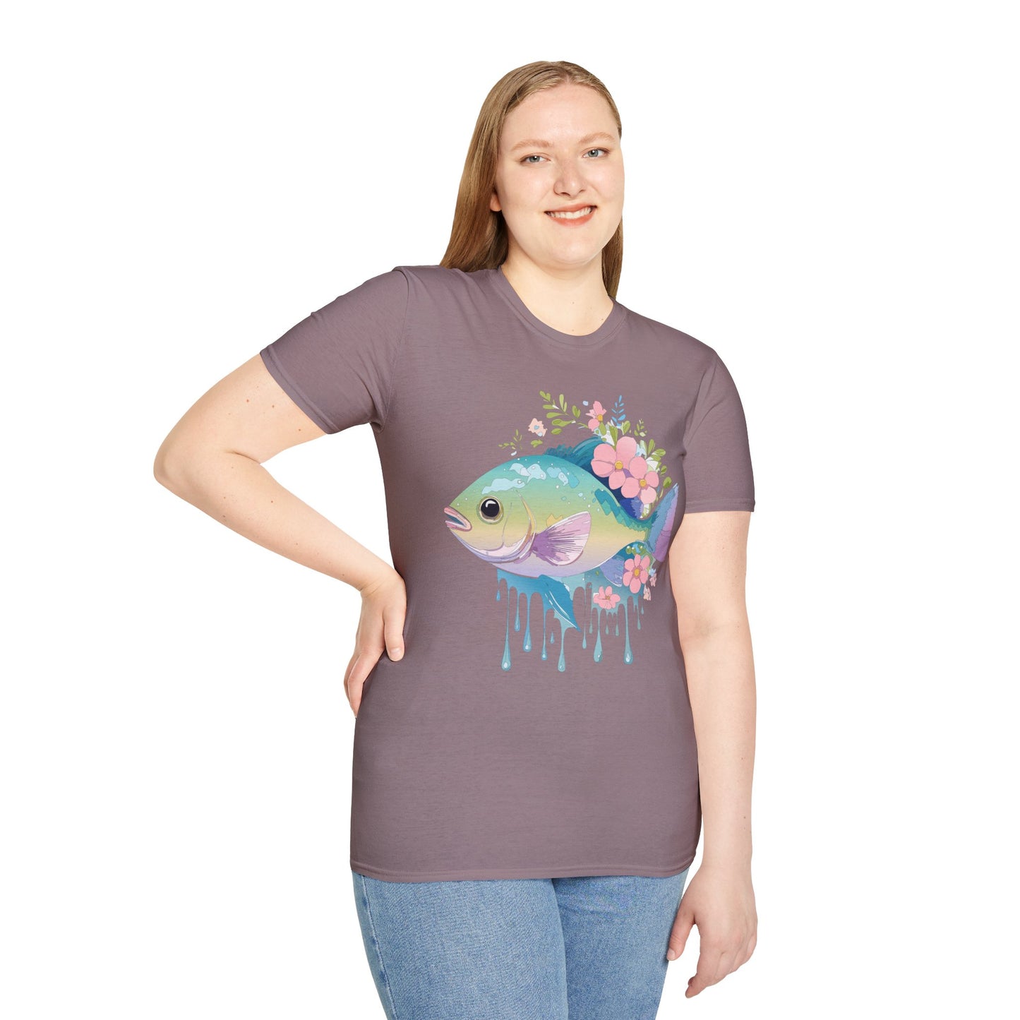 Fish Art Design Shirt, T Shirt with Fish, Graphic Shirt, Tee Shirt with Graphic Design, Shirt with Fish Graphic Art