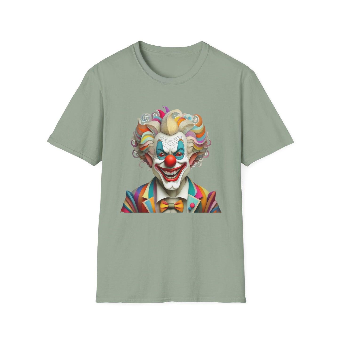 Clown Shirt, T Shirt with Clown, Funny Man Shirt, Tee Shirt with Funny Man, Circus Shirt, Shirt with Circus, Scary Man Shirt, Shirt with Scary Man
