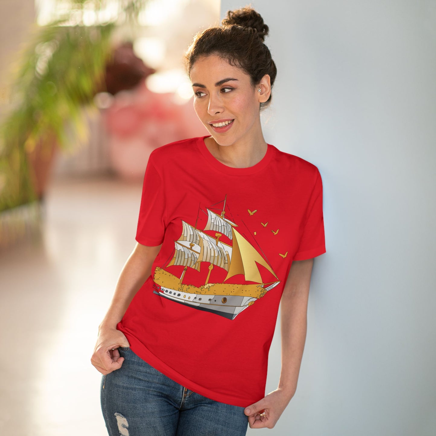 Organic T-shirt with Ship