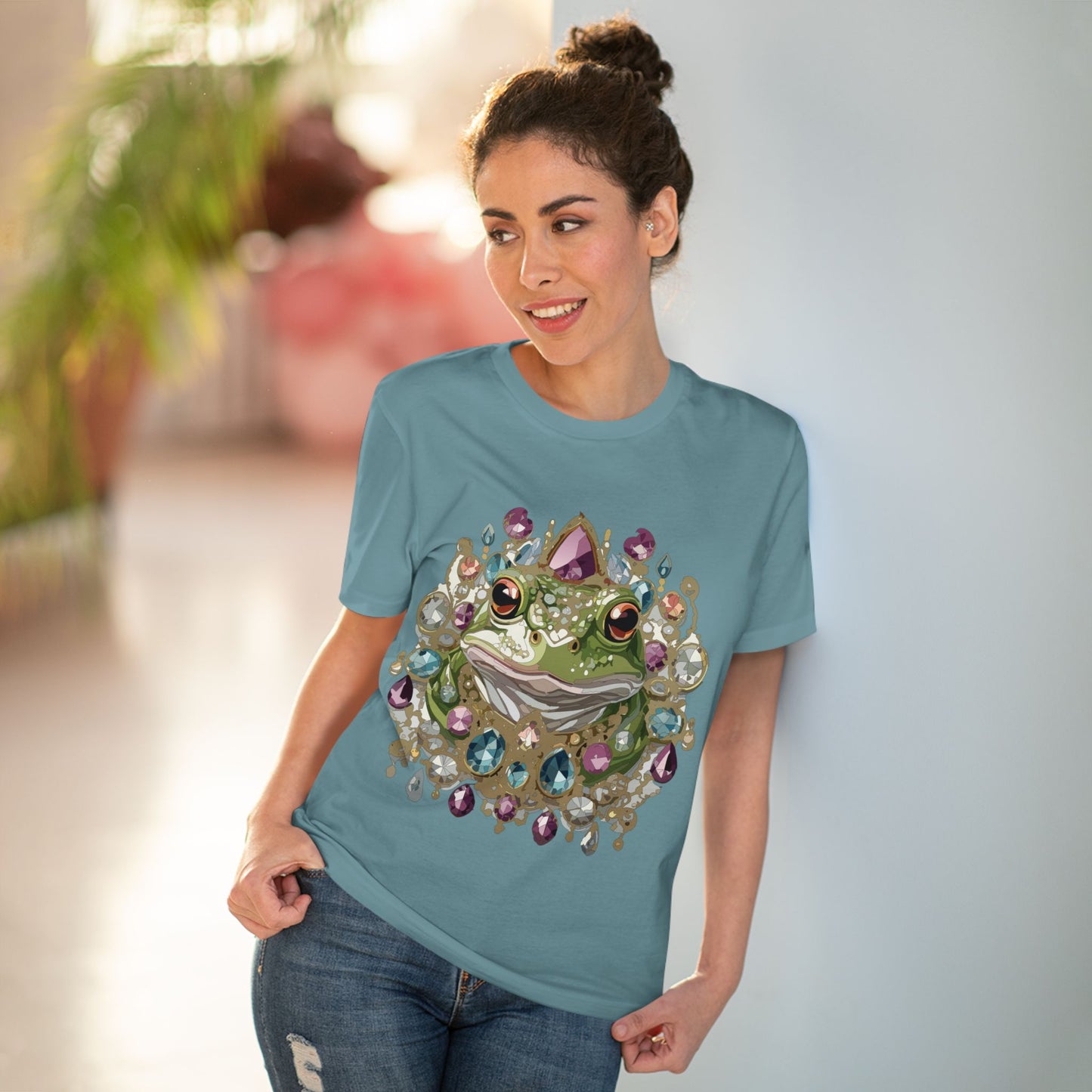 Organic T-shirt with Animals - Frog