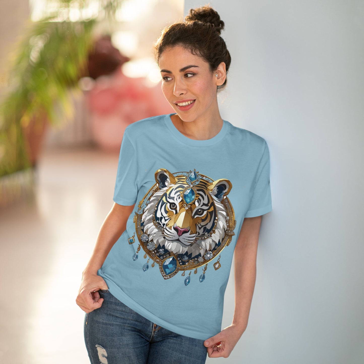 Organic T-shirt with Animals - Tiger