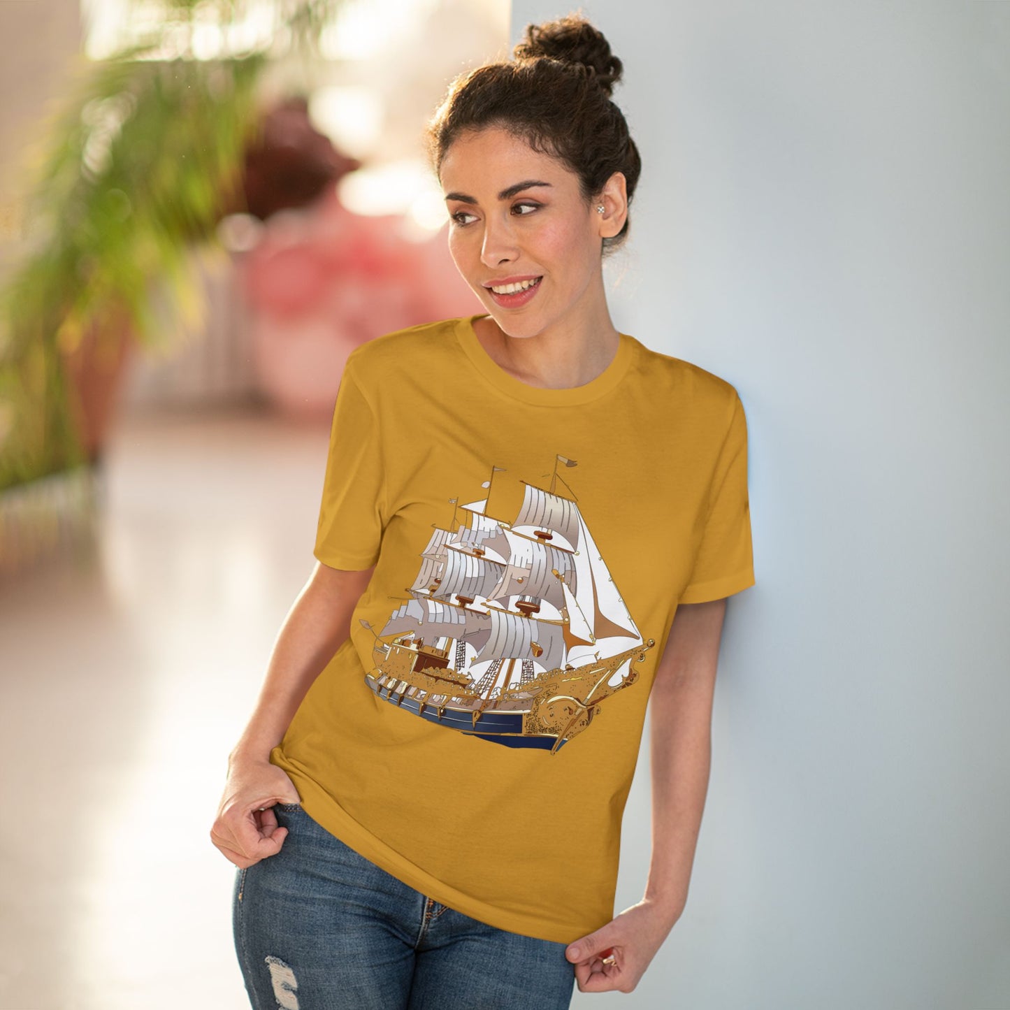 Organic T-shirt with Ship