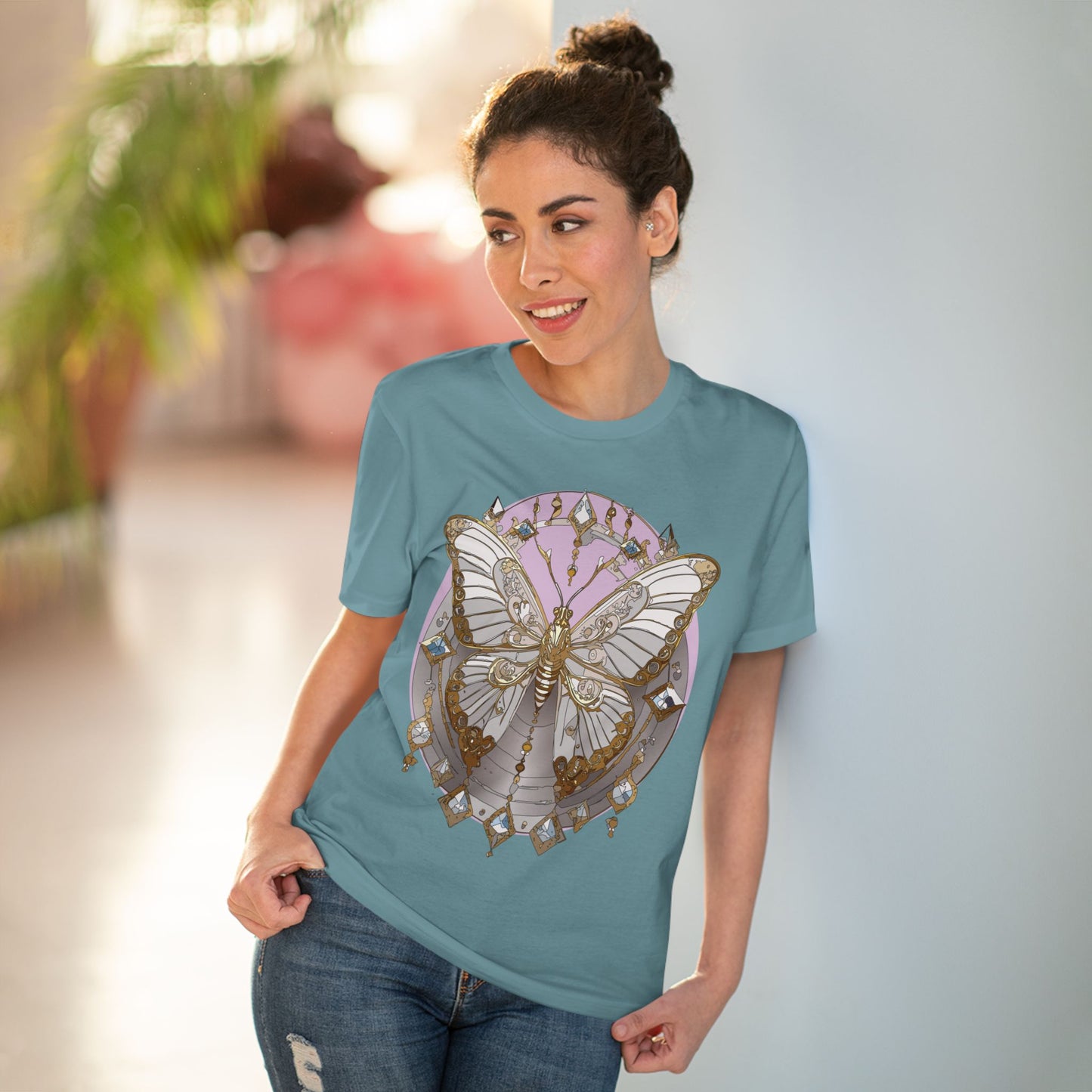 Organic T-shirt with Butterfly