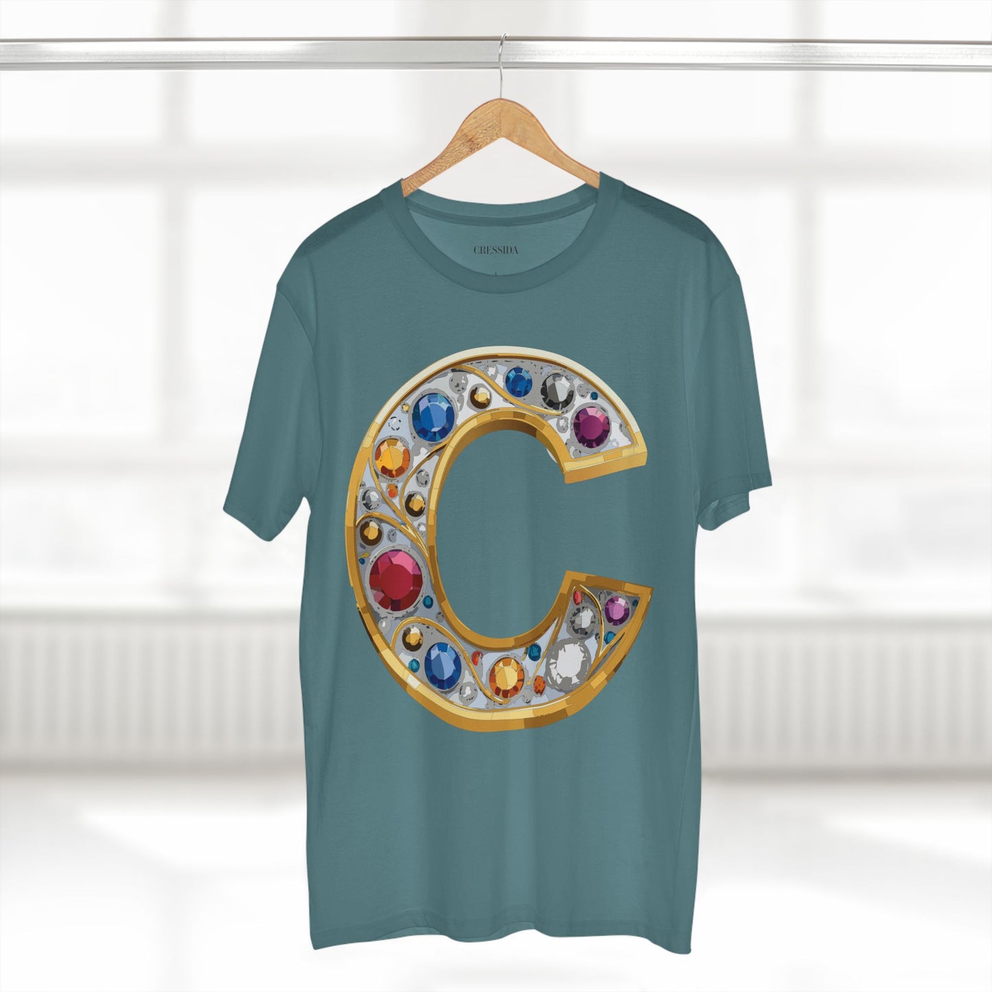 Letter Shirt, Shirt with Letters, Tee Shirt with Gold Letters